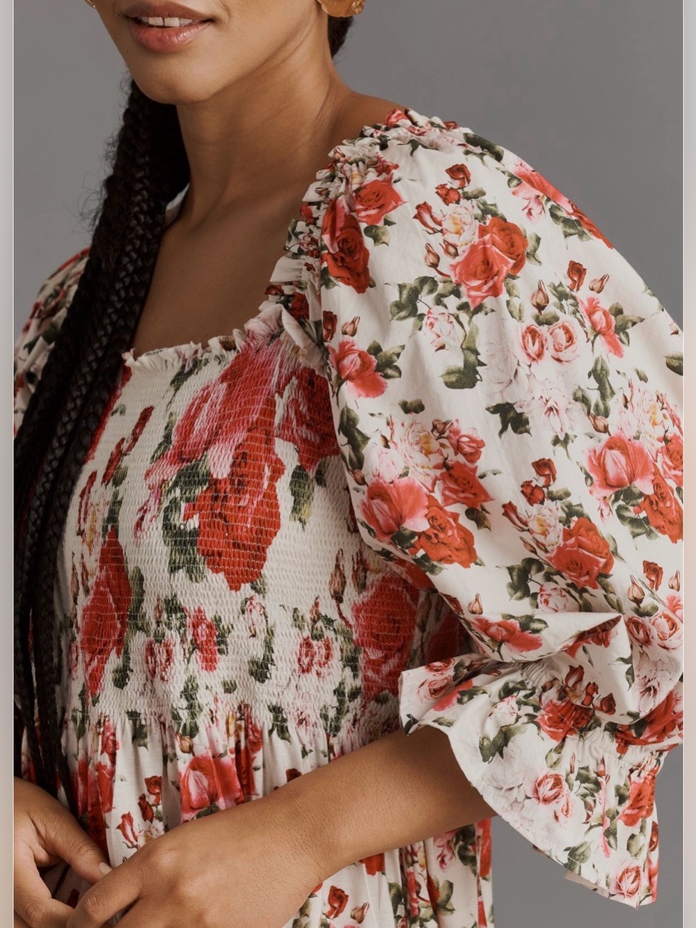 Anthropologie Smocked Sweatheart Blouse NWT! - Picture 3 of 16
